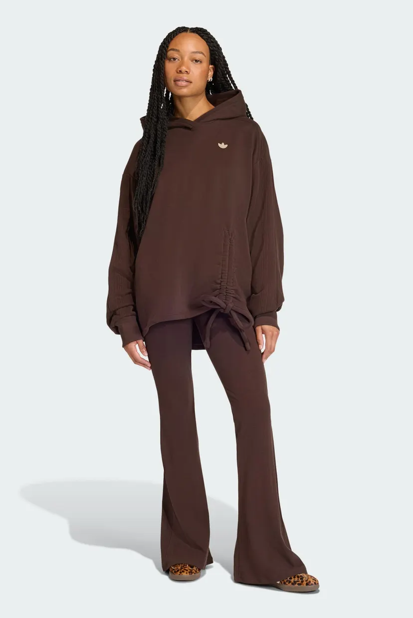 Женское коричневое худи OVERSIZED adidas KC8862 — MD-Fashion