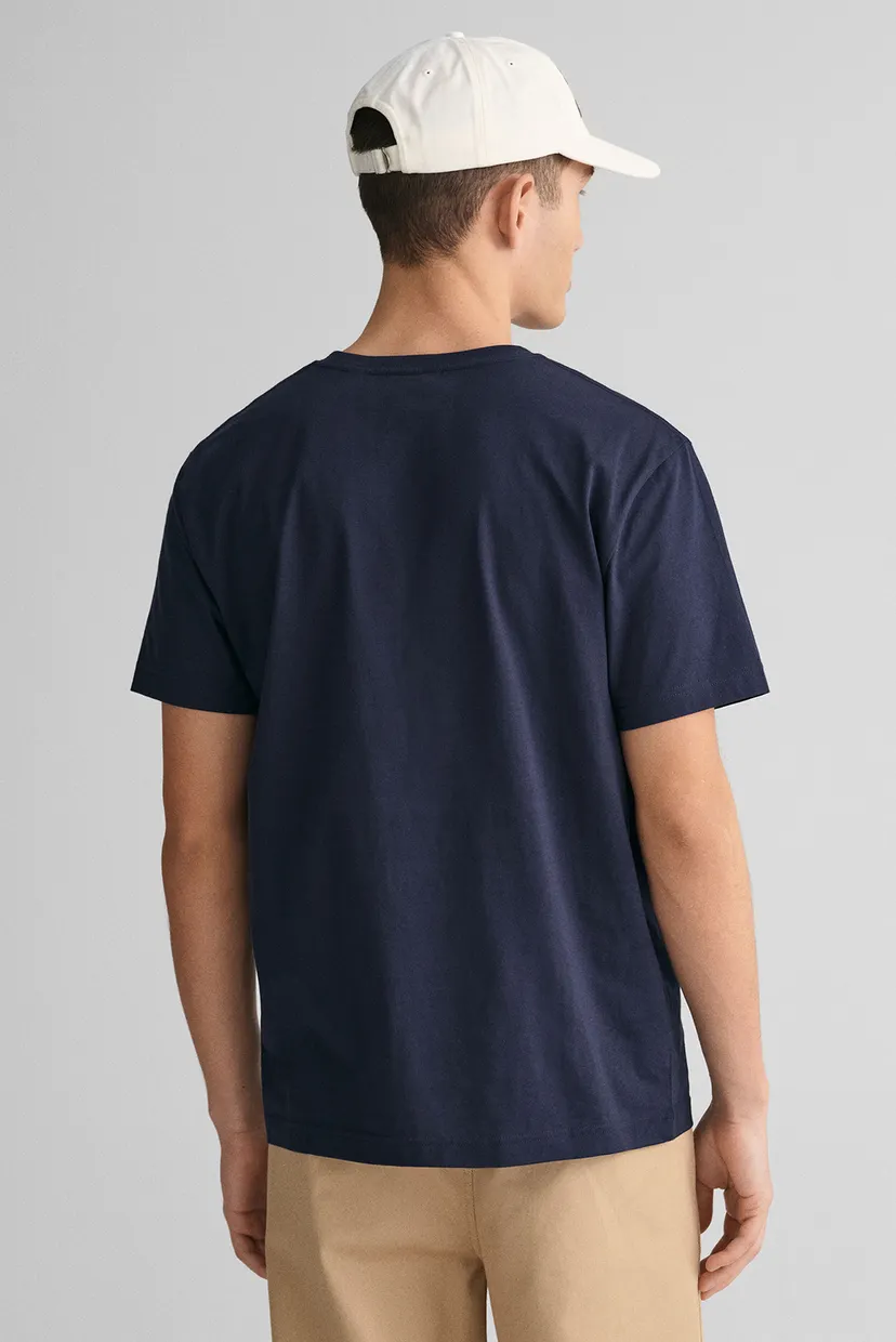 Чоловіча темно-синя футболка REG SHIELD SS T-SHIRT 3