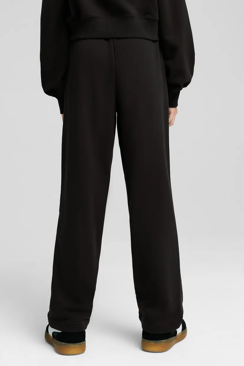 Дитячі чорні спортивні штани Wardrobe Essentials Relaxed Wide Leg Sweatpants Youth 3