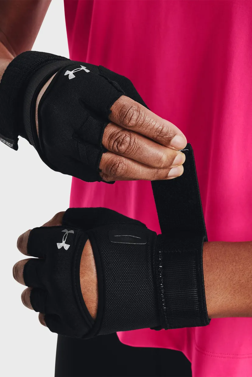 Жіночі чорні шкіряні рукавички W's Weightlifting Gloves 3