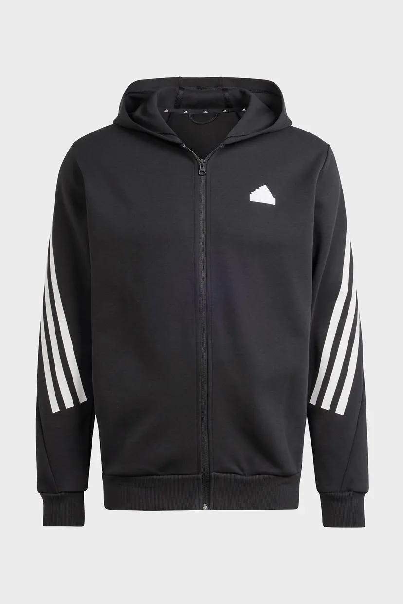 Мужское черное худи Future Icons 3-Stripes Full Zip 6