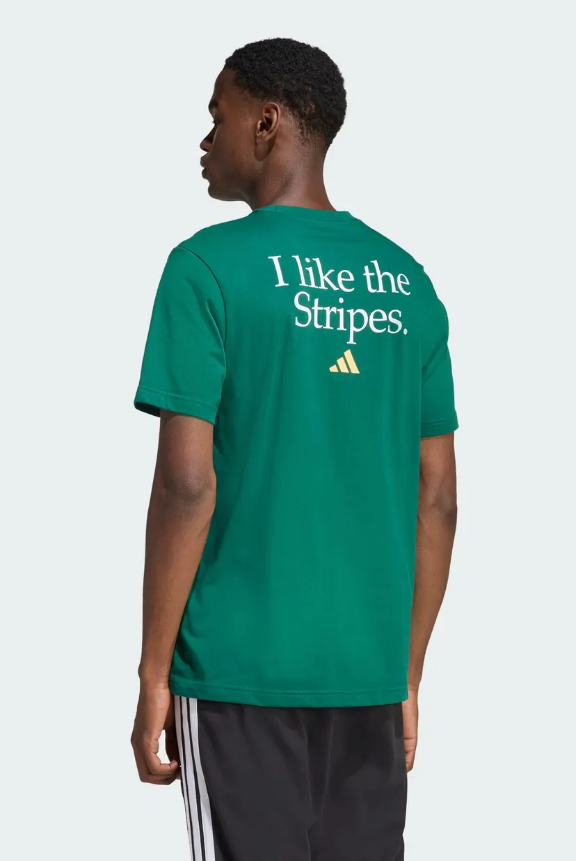 Чоловіча зелена футболка I LIKE THE STRIPES GRAPHIC 3