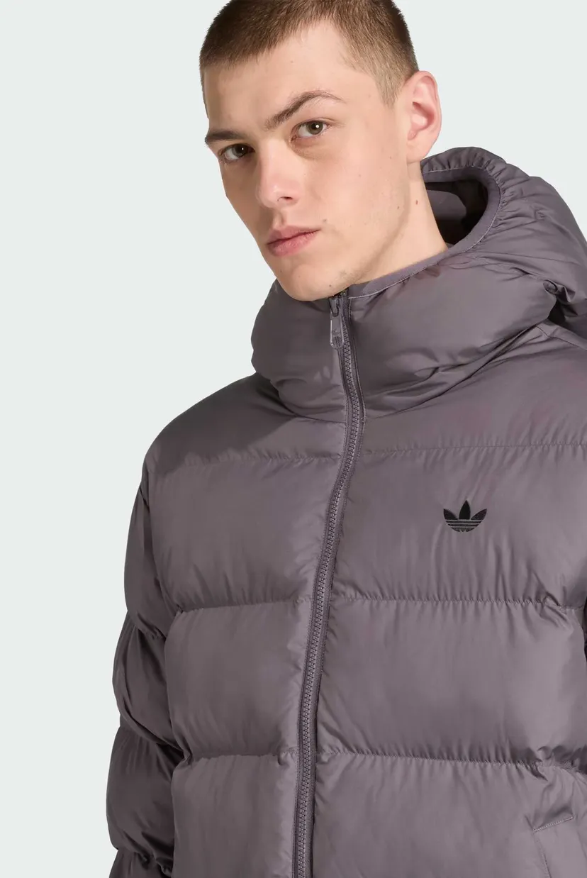 Чоловічий темно-сірий пуховик Tonal Hooded 4
