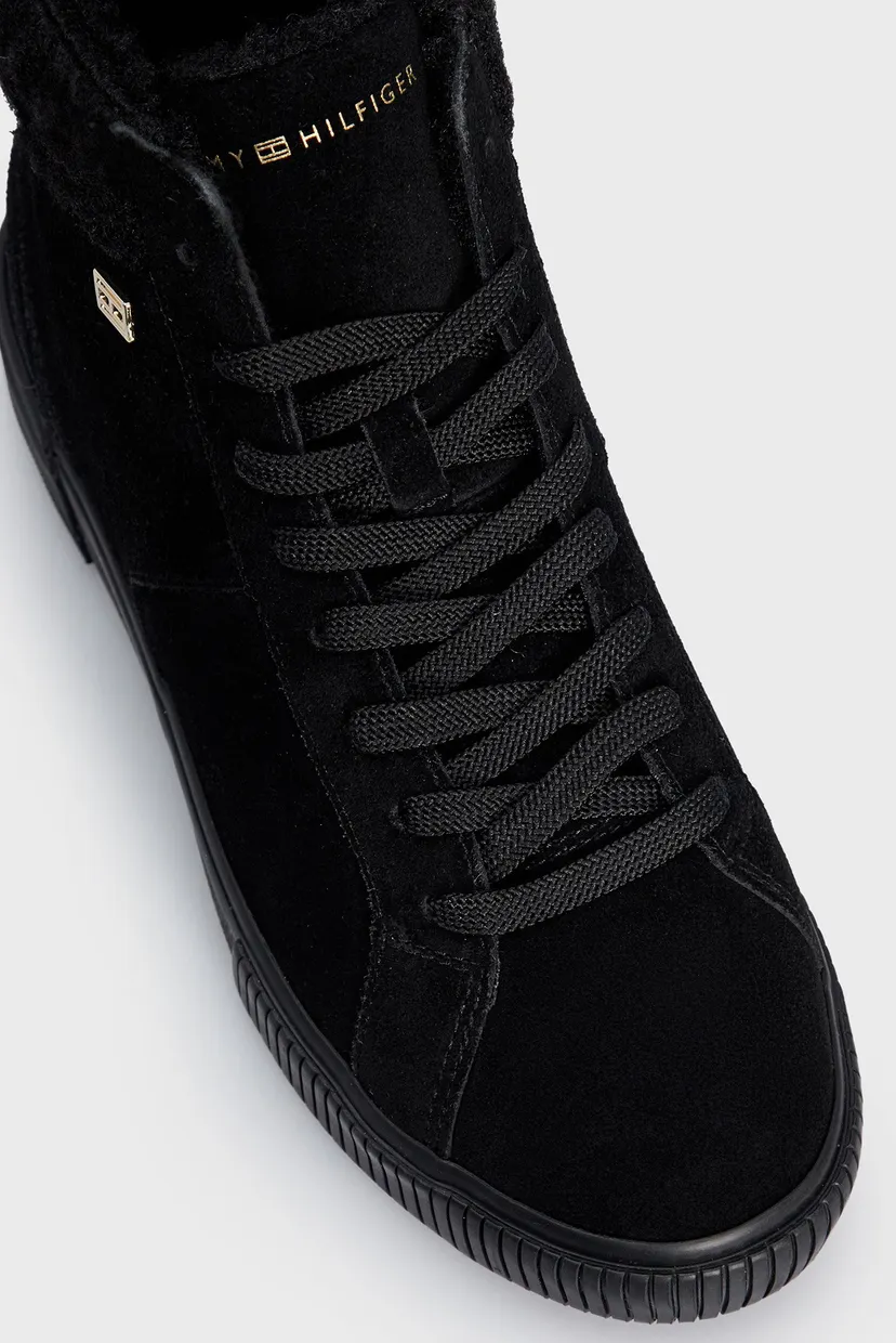 Женские черные замшевые кроссовки VULC SUEDE SNEAKER HI 5