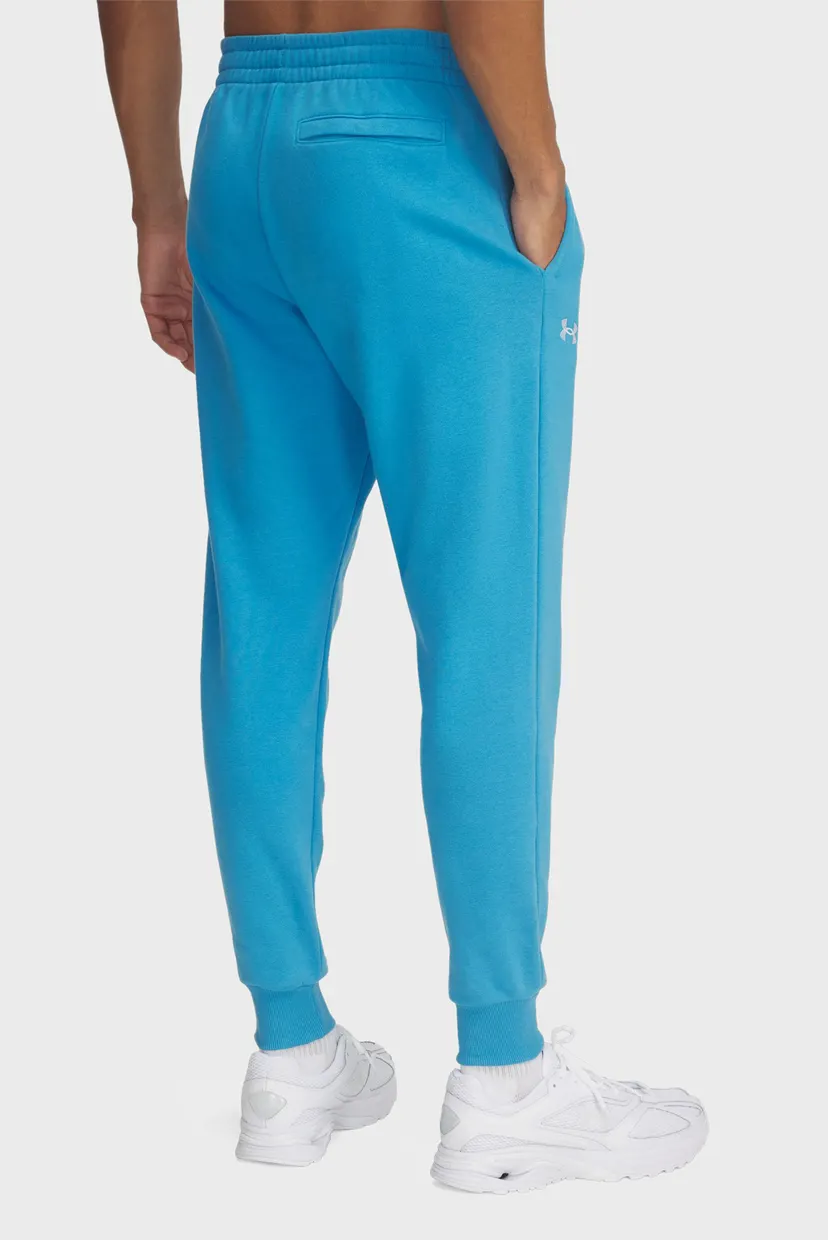 Мужские голубые спортивные брюки UA Rival Fleece Joggers 3