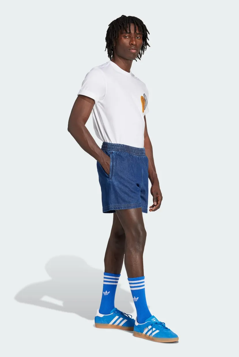 Чоловічі темно-сині джинсові шорти Varsity Regular adidas JX8169