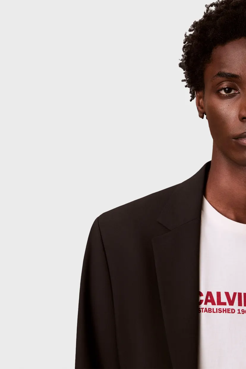 Чоловіча біла футболка CALVIN KLEIN GRAP 5