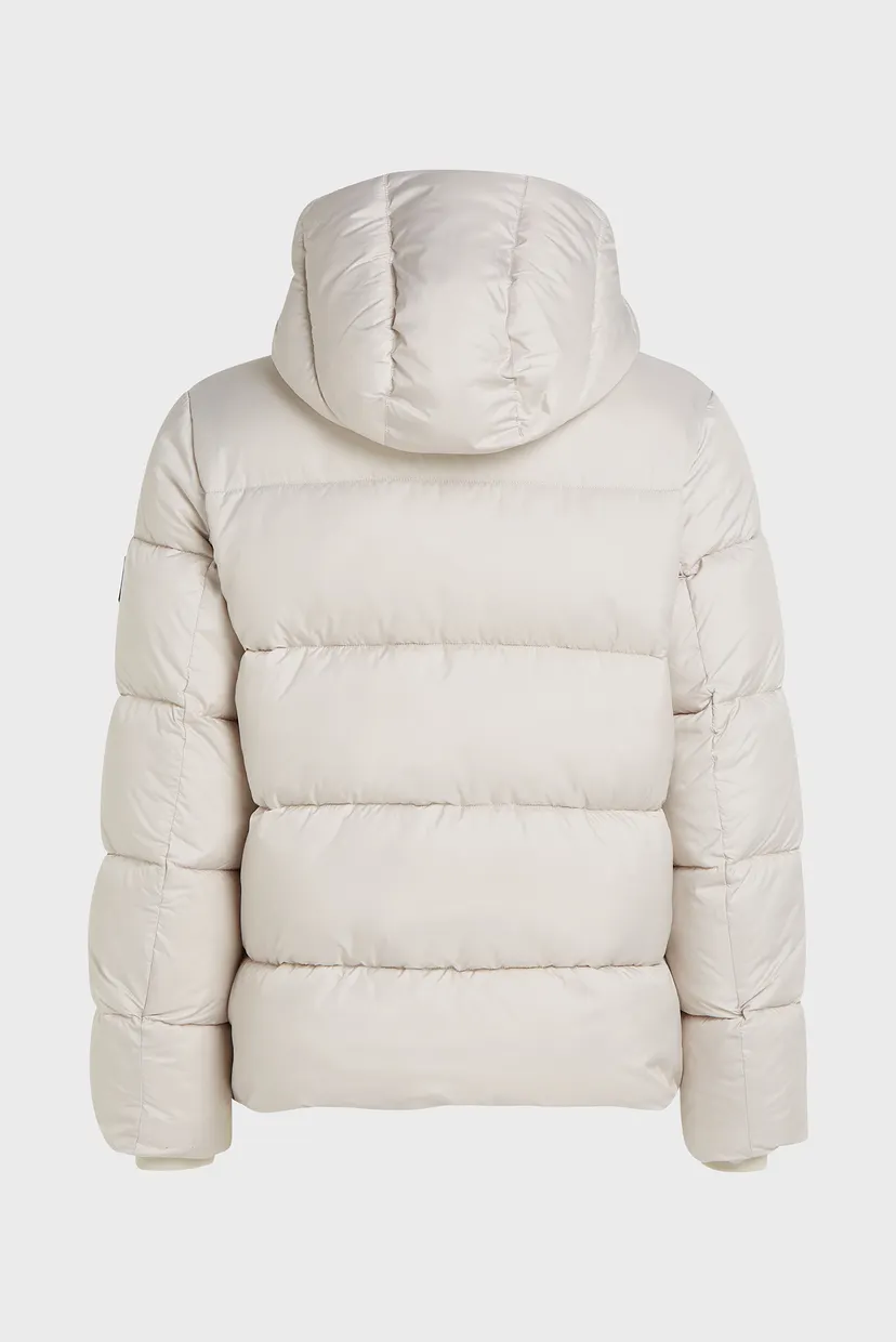 Чоловіча біла куртка HOODED QUILT PUFFER MW 6