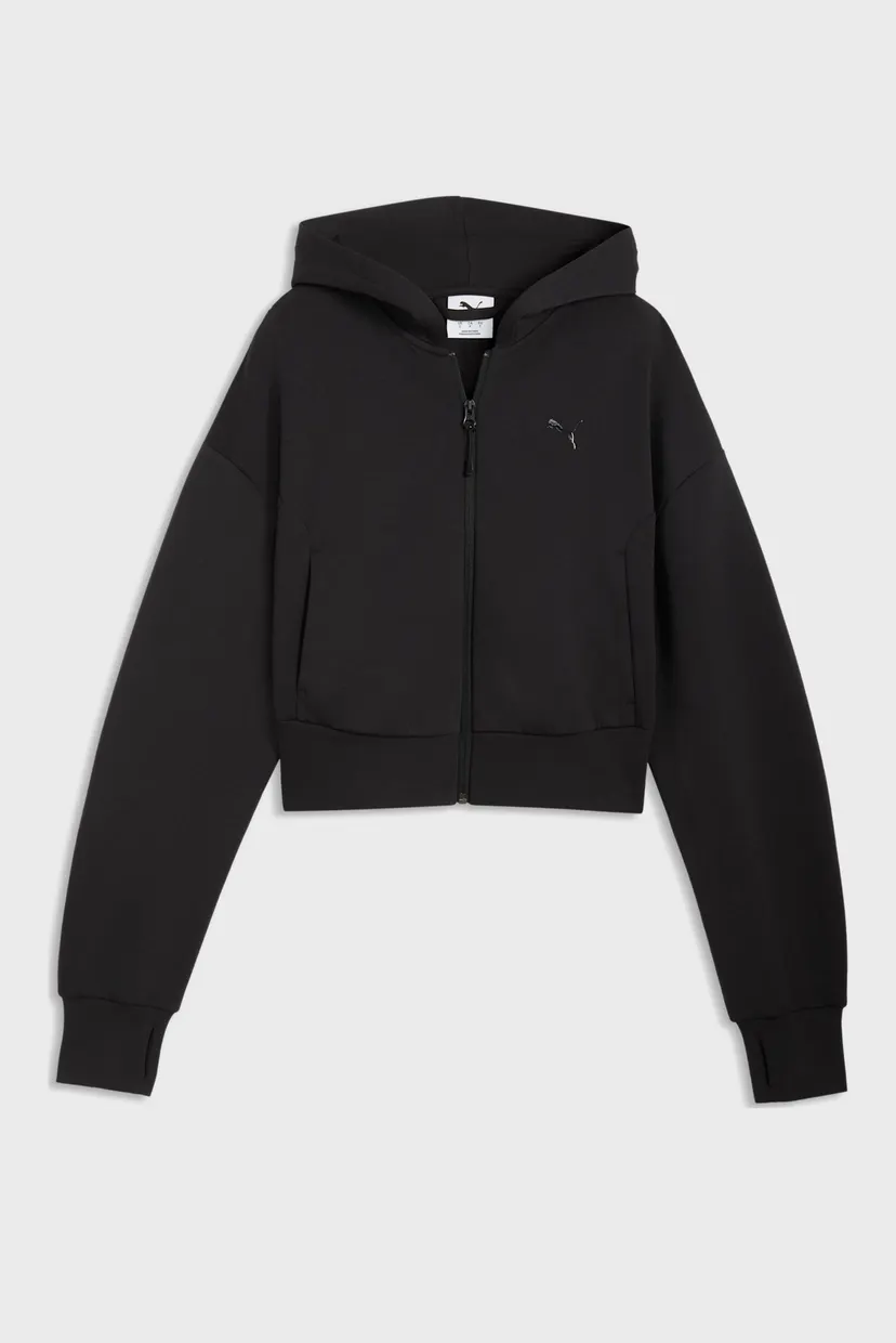 Женское черное худи PUMATECH SENSE Full Zip Hoodie Women 4
