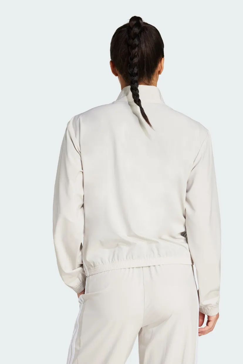 Женская бежевая спортивная кофта Train Essentials 3-Stripes Woven Warm-Up Jack 3