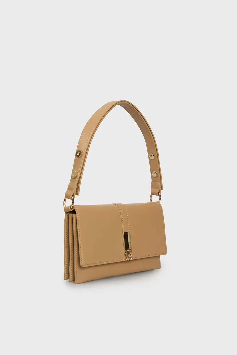 Женская бежевая сумка TH HERITAGE SHOULDER BAG 3