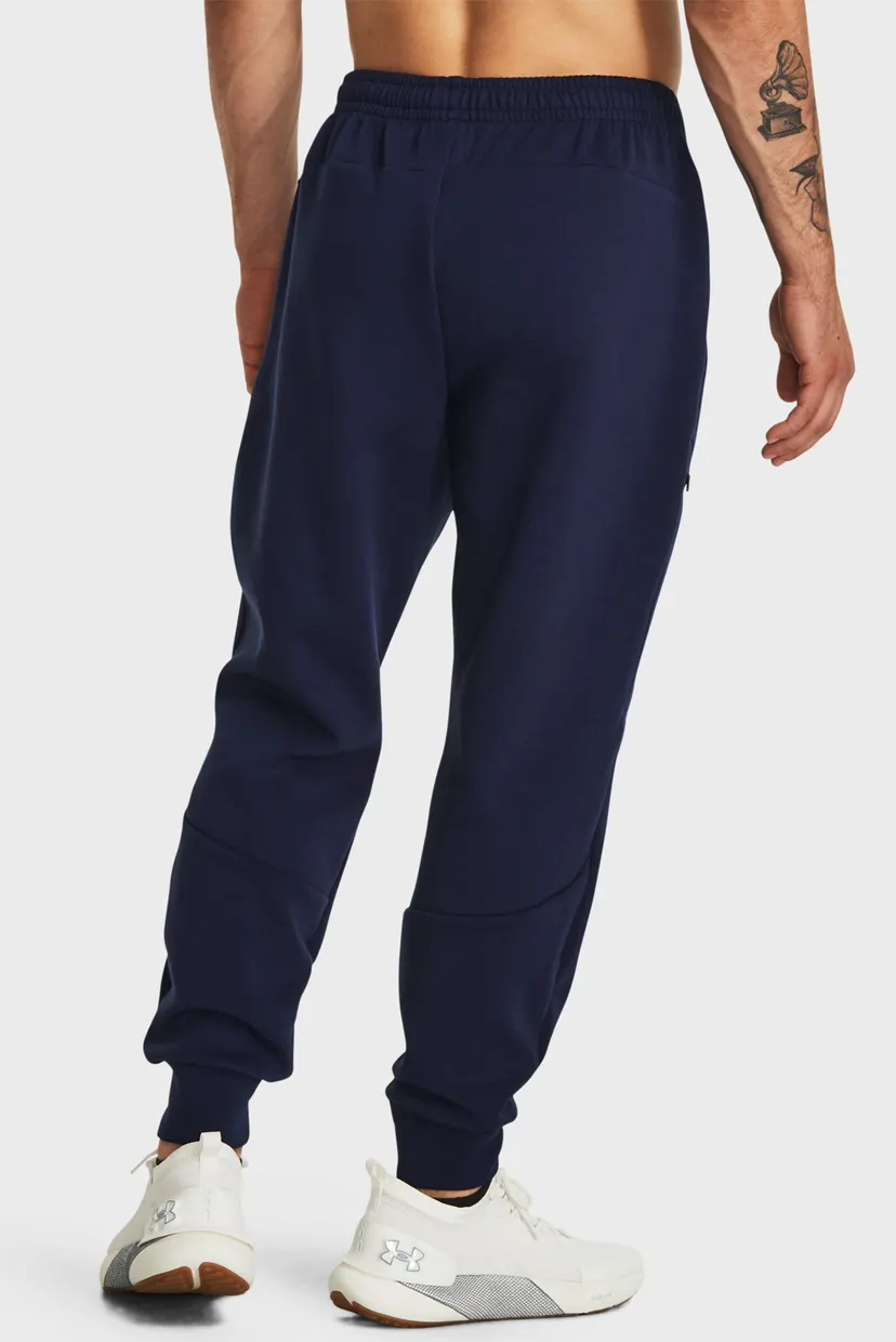 Мужские темно-синие спортивные брюки UA Unstoppable Flc Joggers 3
