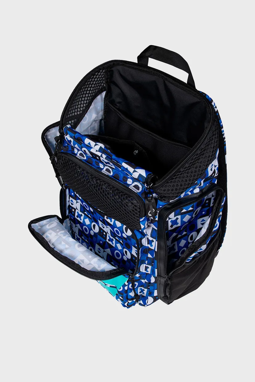 Синій рюкзак з візерунком ONE GO BACKPACK 45L AO 6