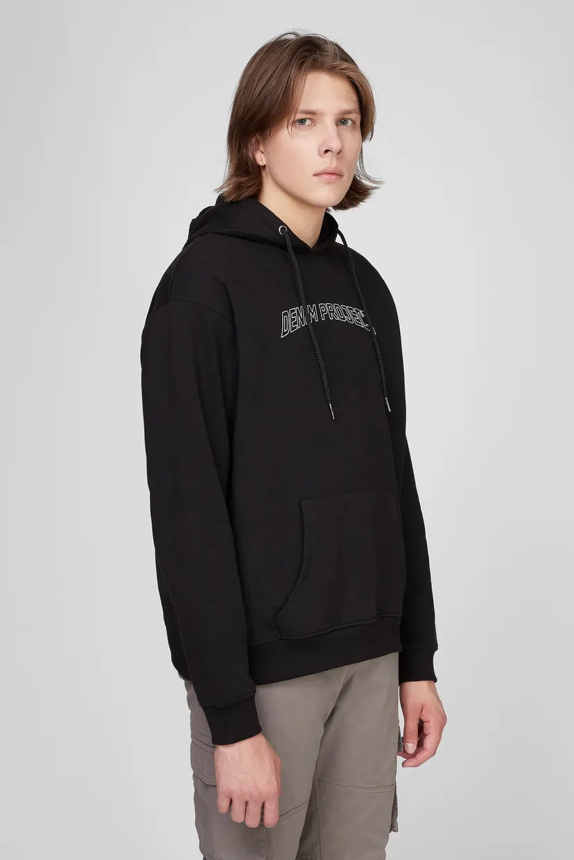 Мужское черное худи DPCLEAN HOODIE 3