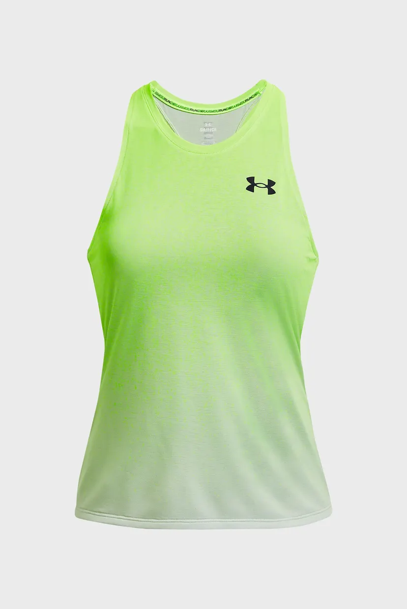 Женская салатовая майка UA RUSH CICADA SINGLET 5