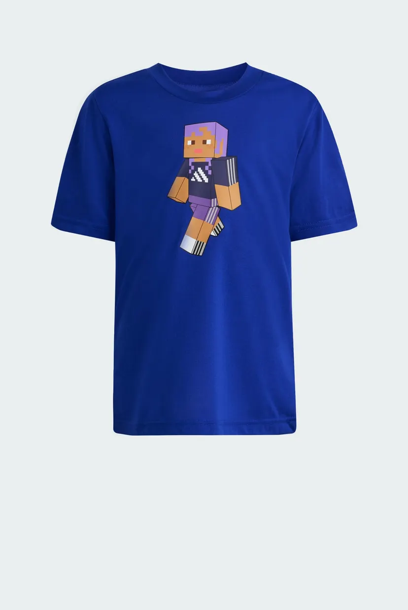 Детская синяя футболка ADIDAS MINECRAFT TRAINING 6