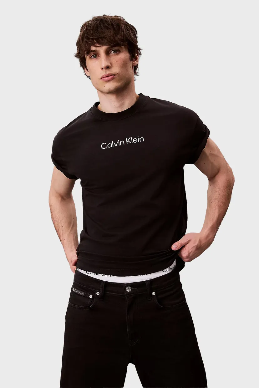 Чоловіча чорна футболка 30S CREWNK 4