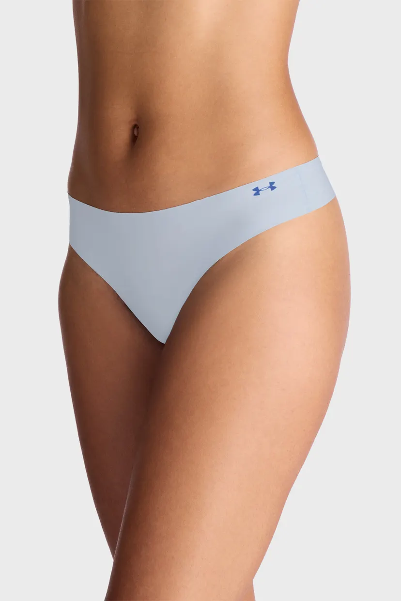 Жіночі трусики (3 шт) UA PURE STRETCH NO SHOW THONG -SOLID 3PK 4