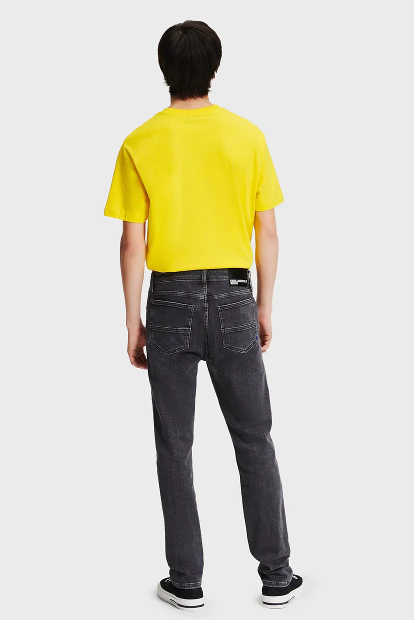 Мужские черные джинсы skinny denim 3