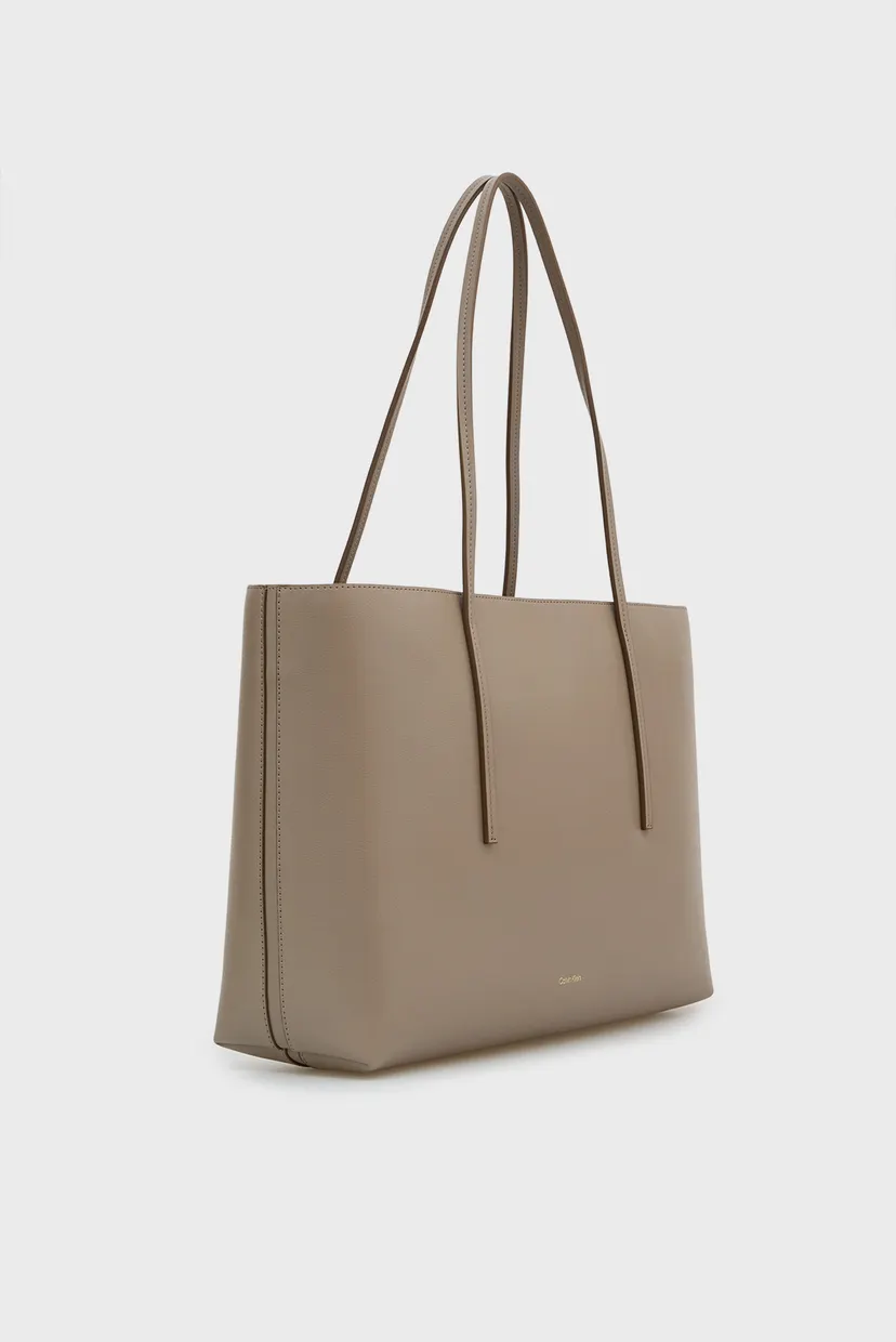 Жіноча бежева сумка FOIL LOGO TOTE 3