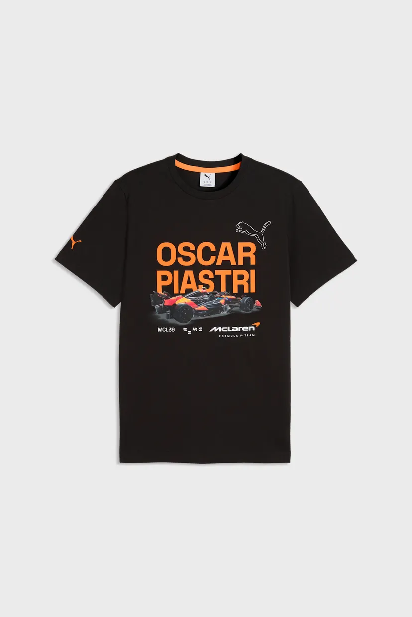 Чоловіча чорна футболка McLAREN RACING Driver Piastri Tee Men 4