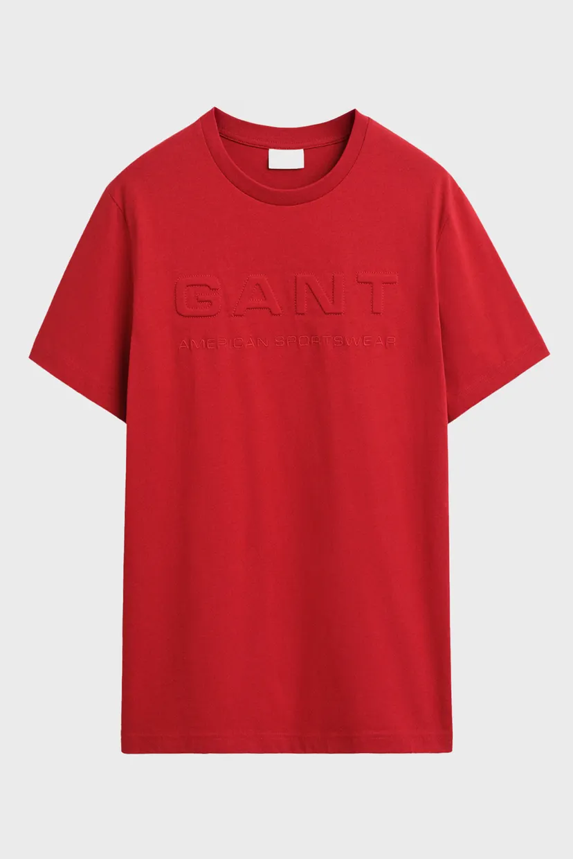 Чоловіча червона футболка EMBOSSED SS T-SHIRT 5