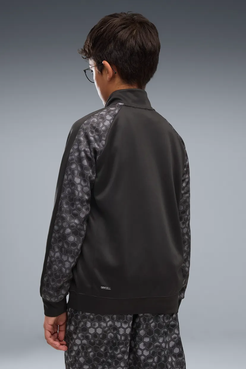 Дитячий чорний лонгслів Train All Day Essentials Quarter-Zip Sweatshirt Youth 3