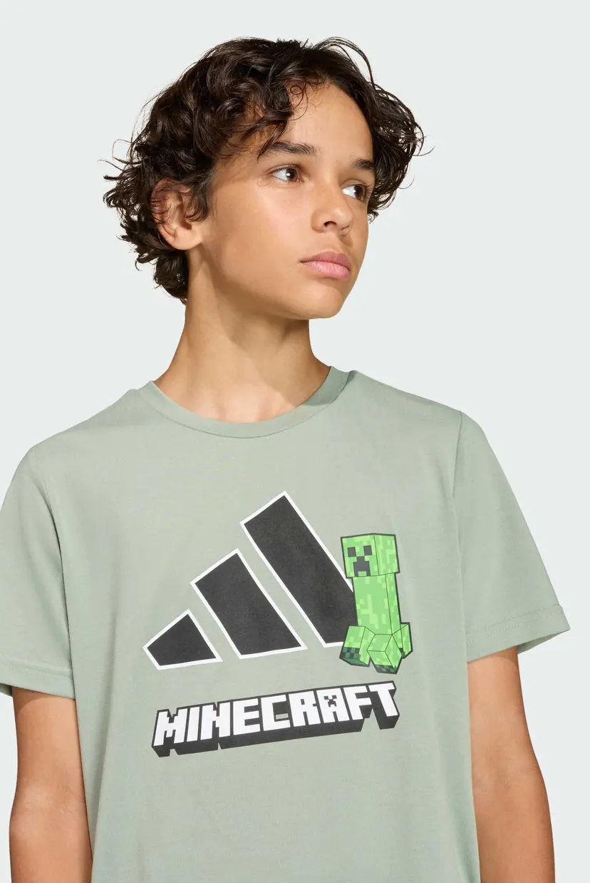 Детская зеленая футболка ADIDAS MINECRAFT TRAINING 5