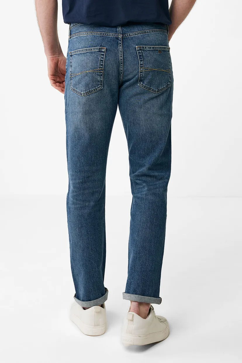 Чоловічі темно-сині джинси FERRON Mid waist / Regular leg 3
