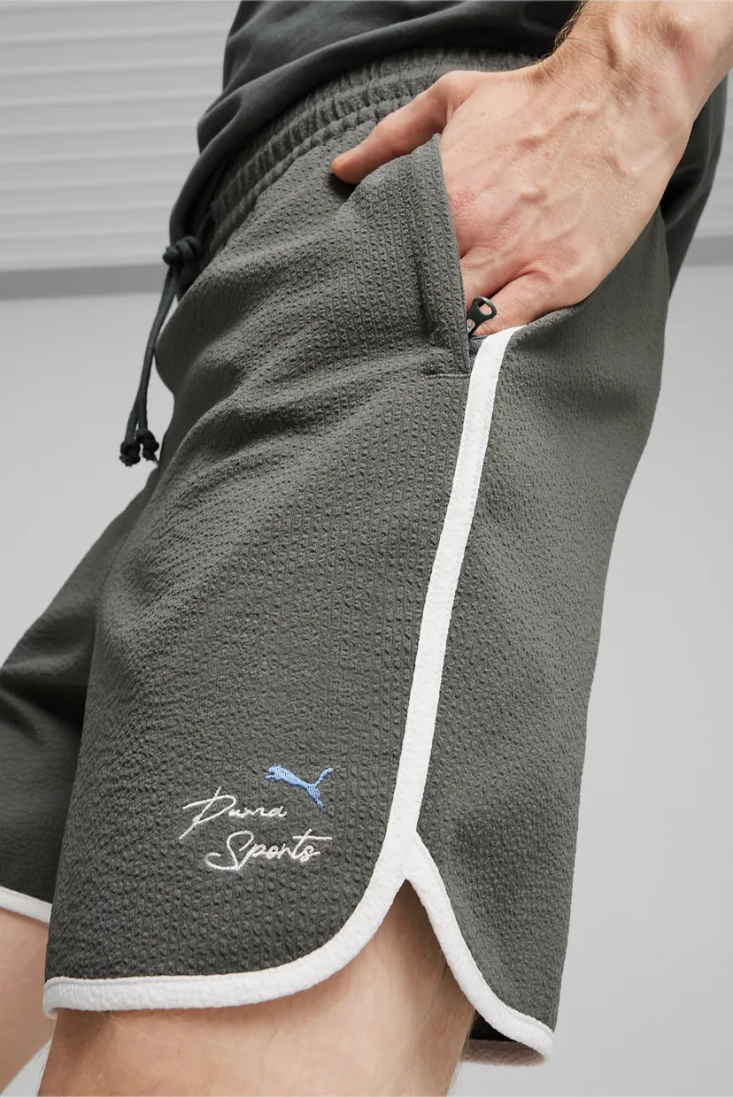 Чоловічі сірі шорти PUMA TEAM Men's Shorts 5