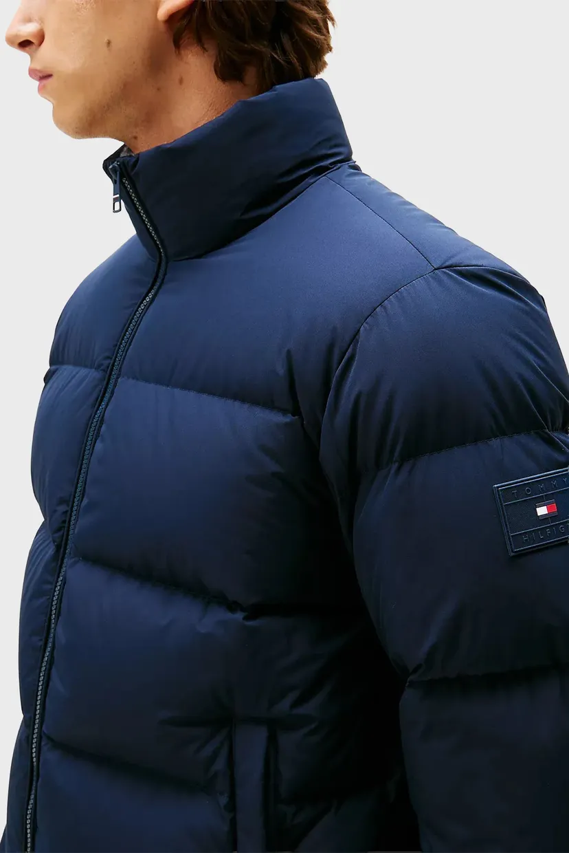 Чоловічий темно-синій пуховик DOWN STAND PUFFER 4