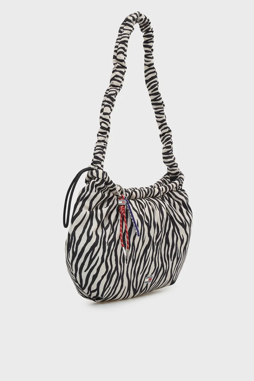 Жіноча сумка з візерунком ICON CHARMS ZEBRA HOBO 3