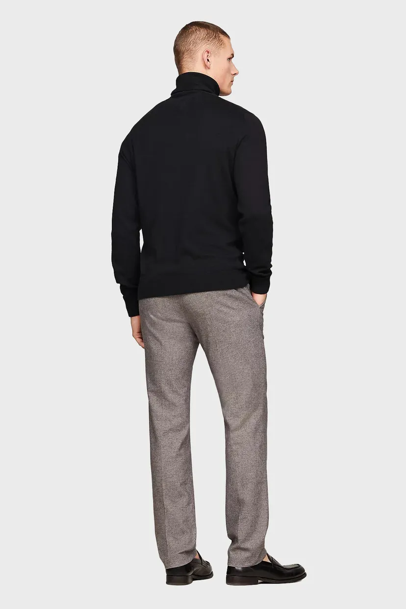 Чоловічий чорний гольф PIMA ORG CTN CASHMERE ROLL NECK 3
