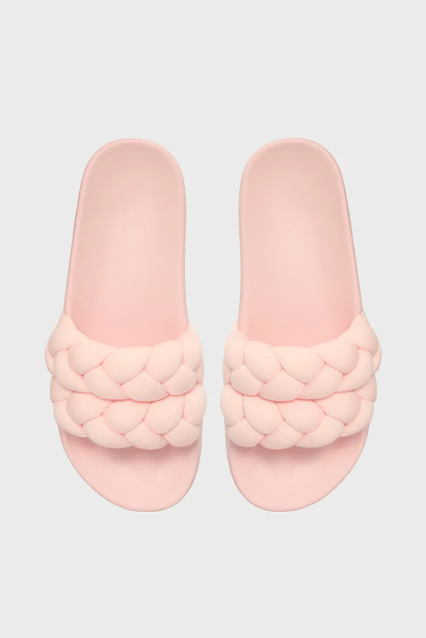 Женские розовые слайдеры TJW BRAIDED SLIDE 5