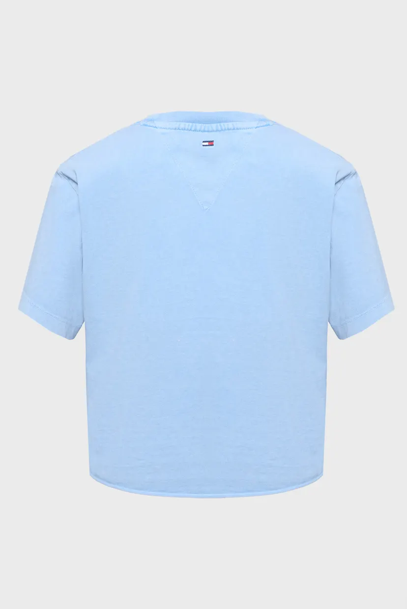 Женская голубая футболка VARSITY GRAPHIC T-SHIRT 6