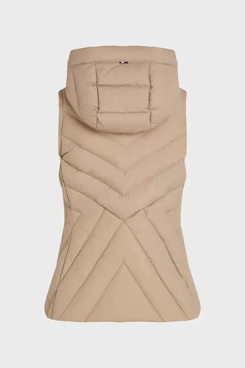 Жіночий бежевий пуховий жилет CHEVRON MW DOWN VEST 8