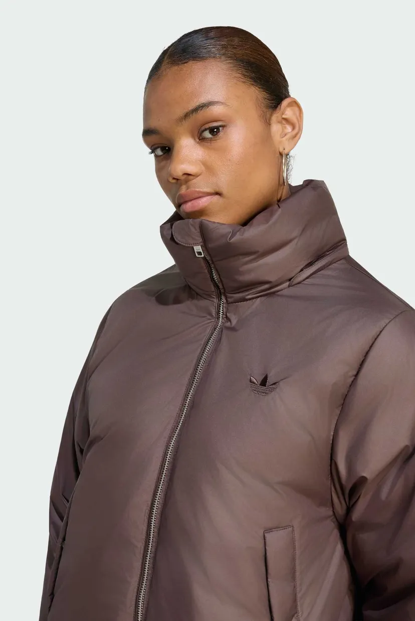 Женская коричневая куртка ESS DOWN HOODED 4