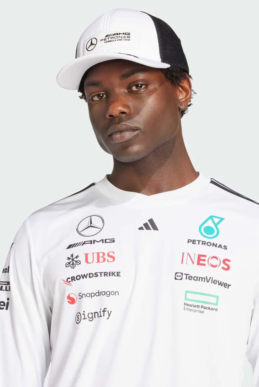 Чоловічий білий лонгслів Mercedes - AMG Petronas Formula One Team Driver 4