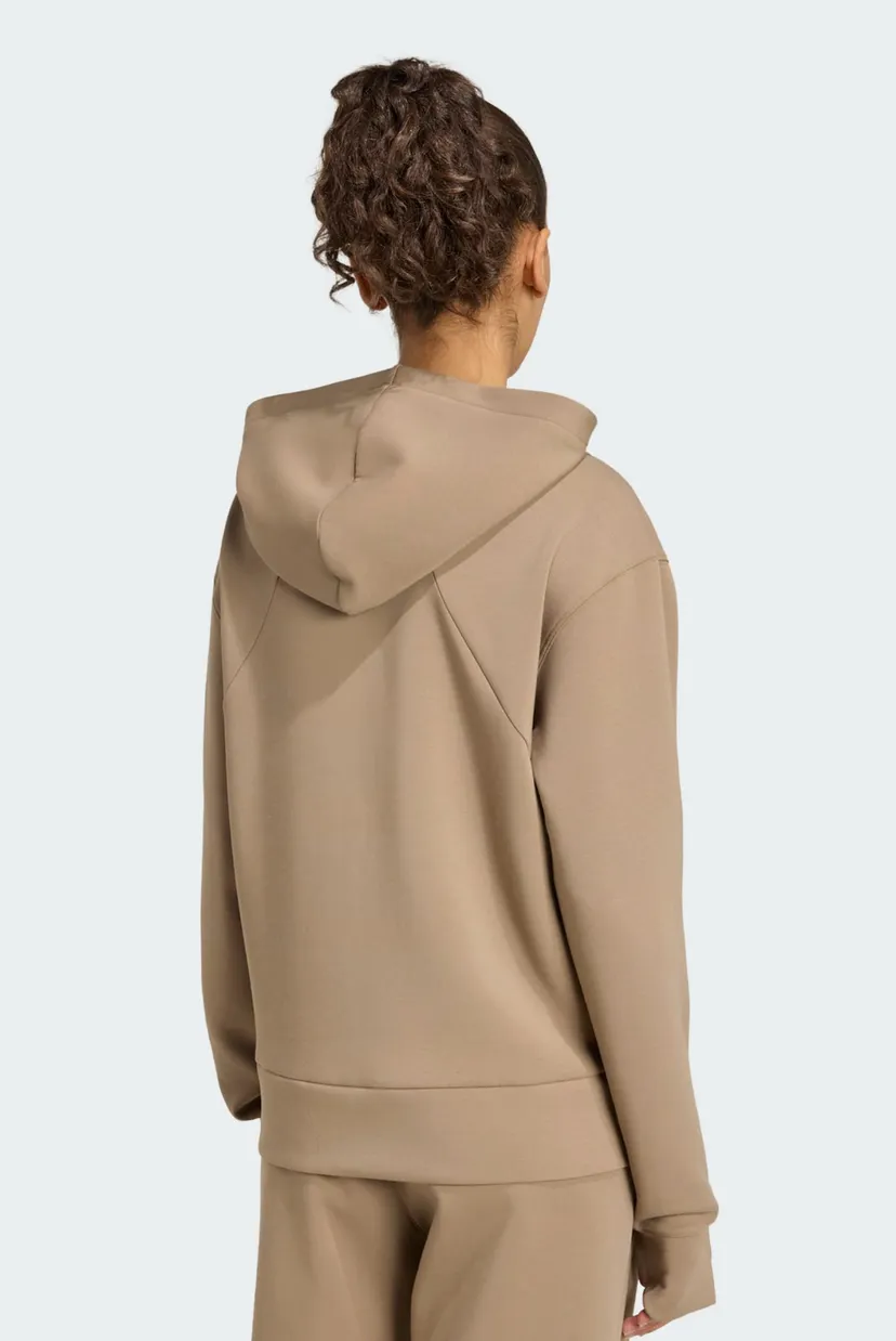 Женское коричневое худи Designed 4 Training Full-Zip 3