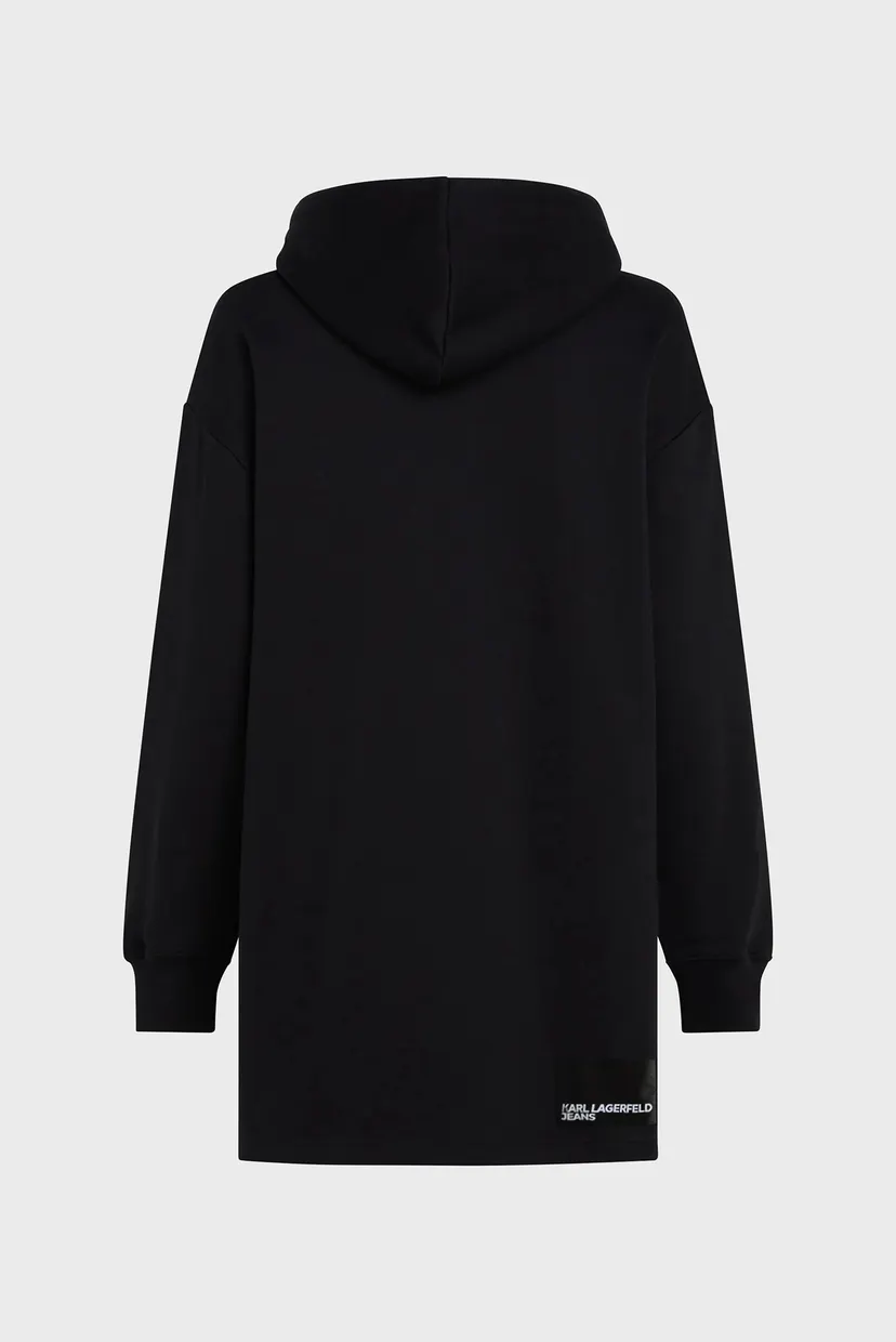 Жіноча чорна сукня sweat hoodie 6