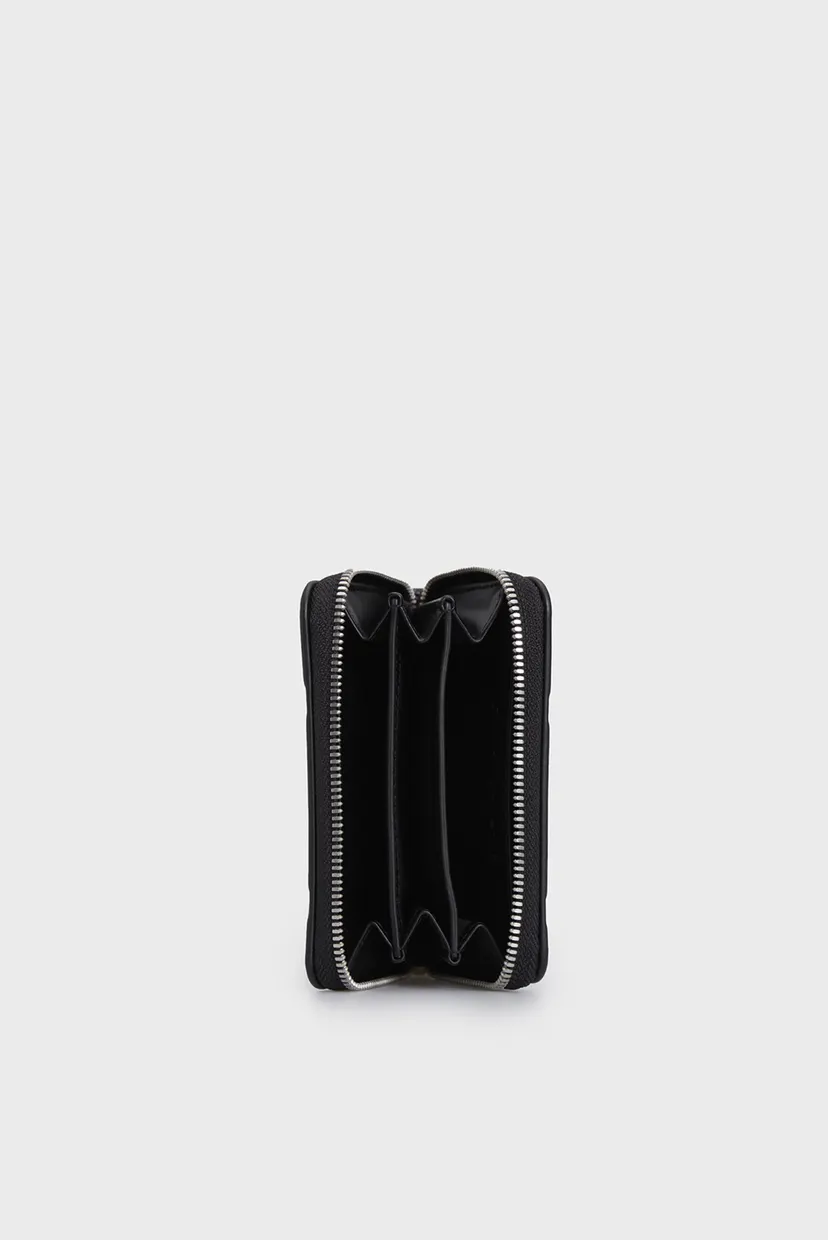 Жіночий чорний гаманець QUILTED MED ZIP AROUND 5