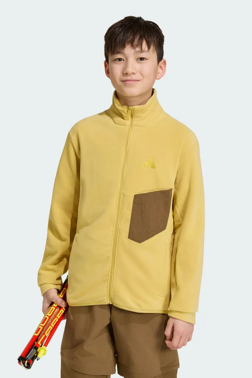 Детская желтая спортивная кофта Terrex Kids Multi Full-Zip Fleece 3
