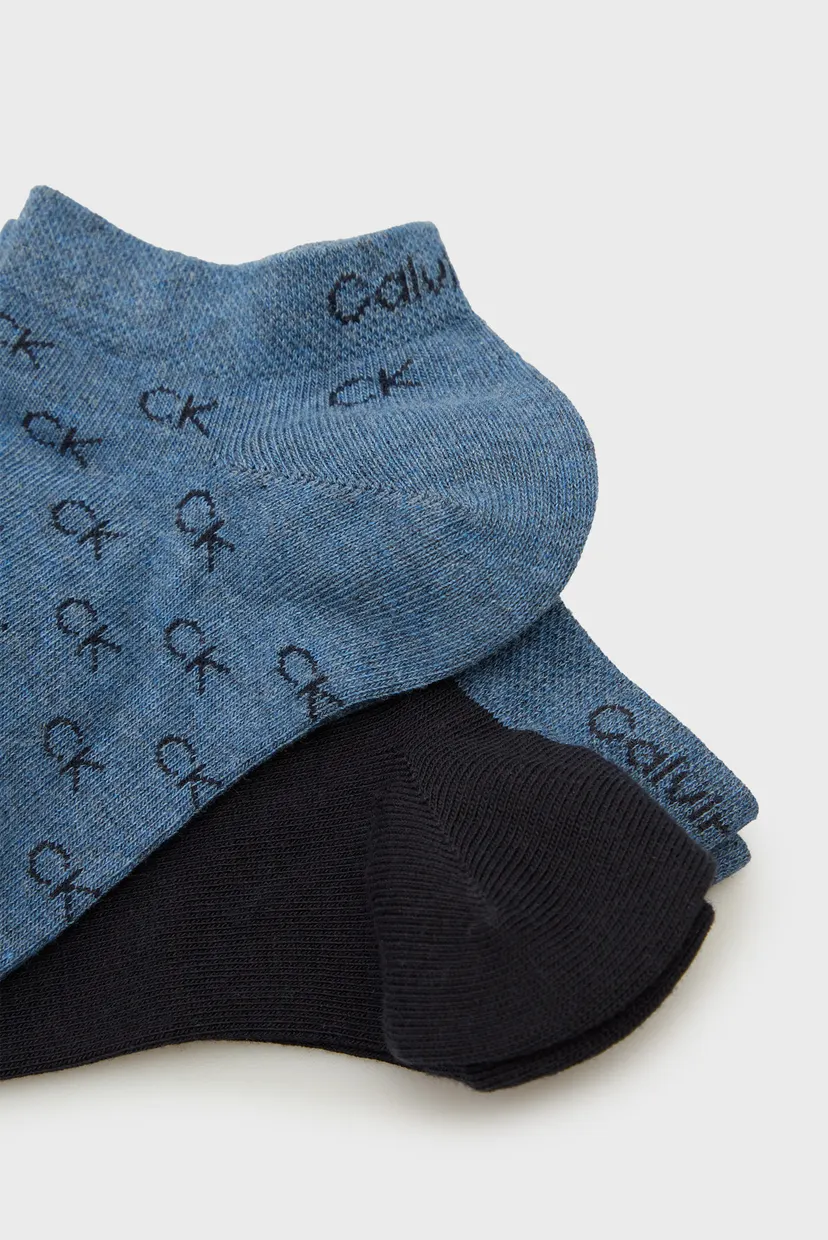 Чоловічі шкарпетки (2 пари) CK MEN SNEAKER 2P ALL OVER LOGO 3