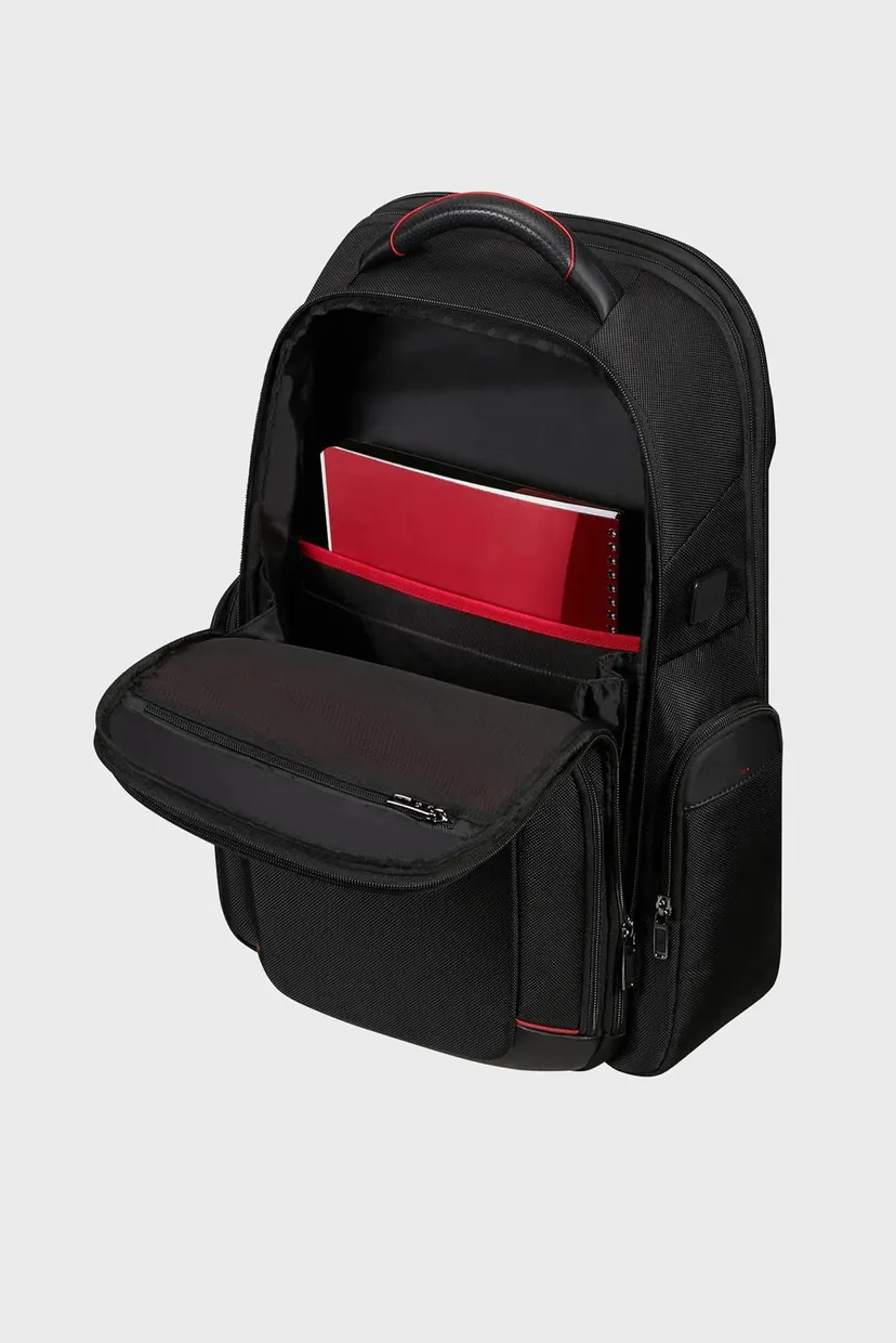 Чоловічий чорний рюкзак для ноутбука PRO-DLX 6 BLACK 6