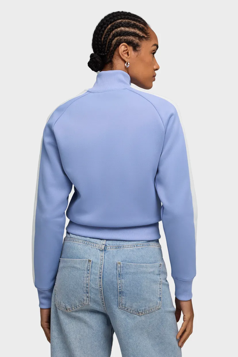 Женская голубая спортивная кофта T7 ALWAYS ON Short Track Jacket Women 3