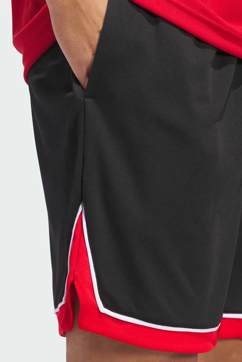 Мужские черные шорты adidas Basketball Badge of Sport 5