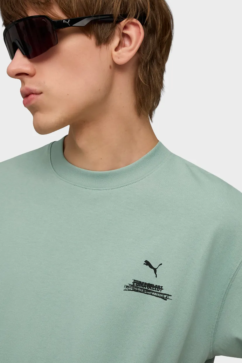 Мужская мятная футболка GRAPHIC Magazine Tee Men 4