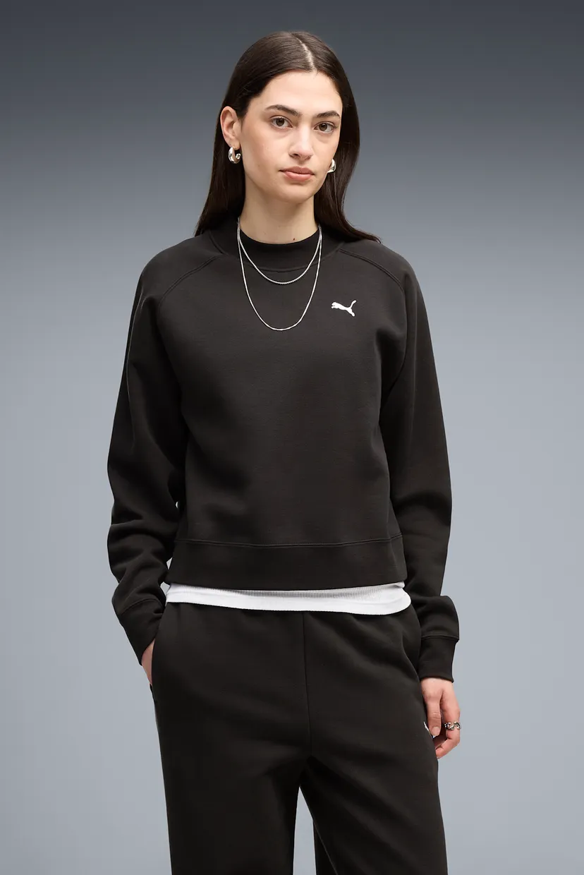 Женский черный спортивный костюм (свитшот, брюки) Loungewear Fleece Tracksuit Women 3