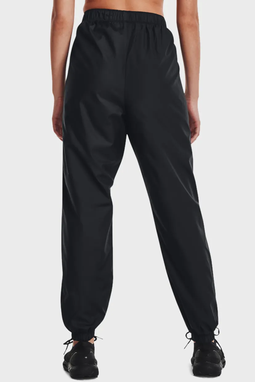 Женские черные спортивные брюки UA RUSH ™ Woven Pant 3