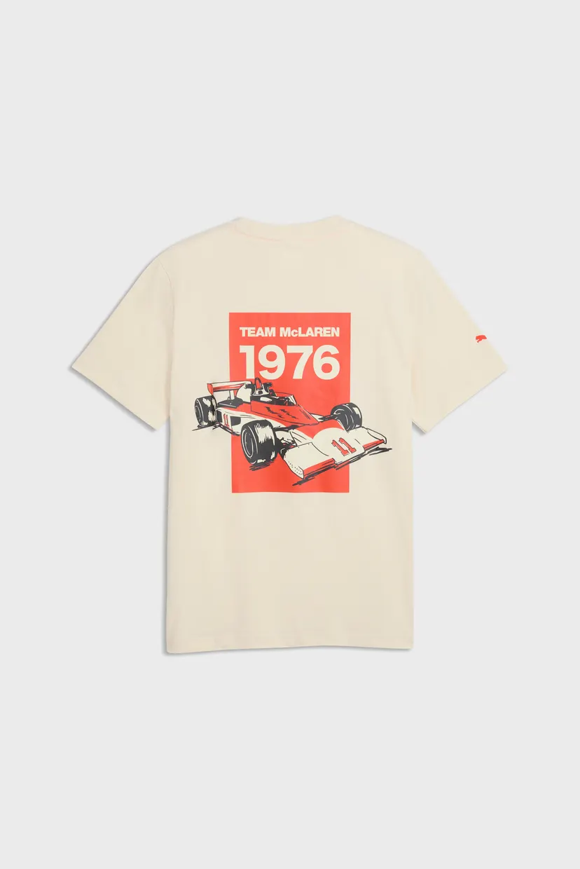 Чоловіча бежева футболка McLAREN RACING Graphic Tee Men 5